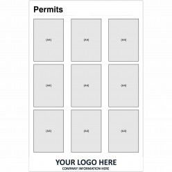 Permit Board With or Without Your Logo 800mm x 1200mm - 3mm Aluminium ...